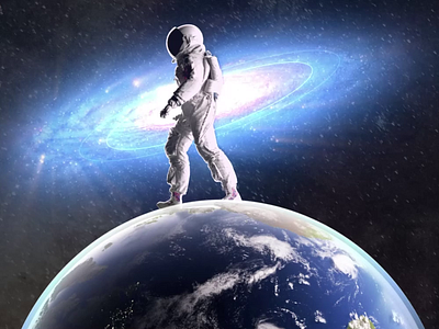 Space Loop 3d 3drender aftereffects animation astronaut c4d cgi cinema4d motion graphics octane vfx