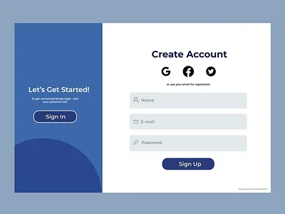 SignUp Page animation app branding design graphic design illustration logo ui vector