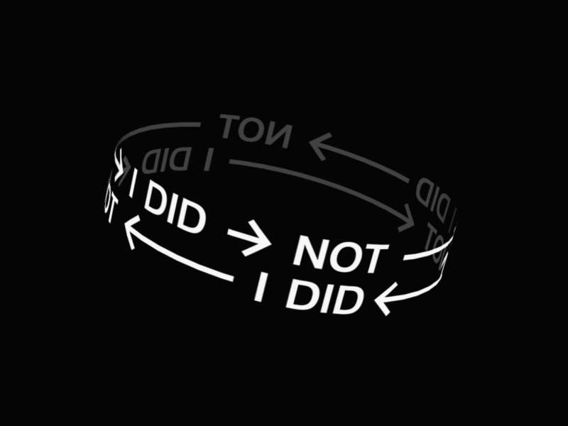 I Did Not → I Did 3d after effects animation branding desgin flat gif icon identity interaction loader logo loop minimal motion preloader rotation type typeface typography