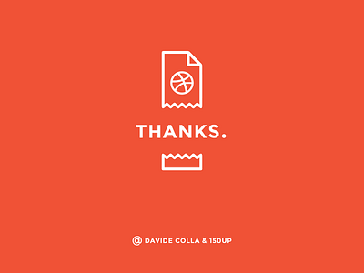 THANKS. 150up graphic design icon invite thank you thanks typography ui ux