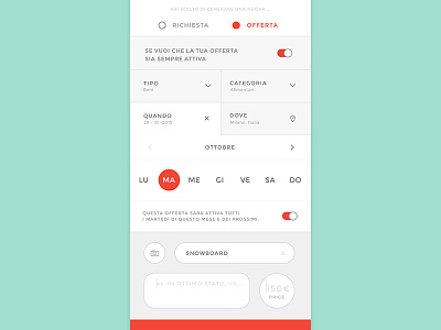 FlavApp. No. 02 android app application design flat graphic interface ios mobile mockup ui ux