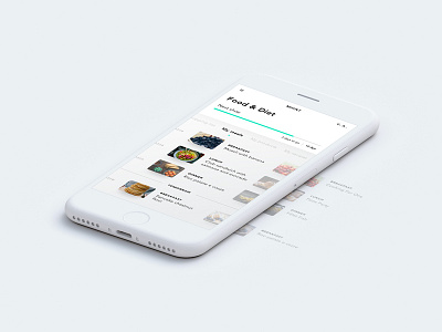 Food Diet agency ai app design food intelligence interface iphone mobile swipe ui ux