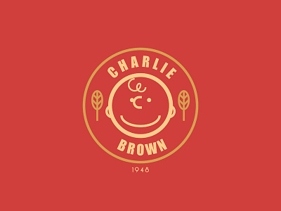 Charlie Brown 19488 badge charlie charliebrown minimal peanut snoopy