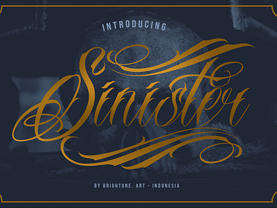 Sinister - Tattoo font