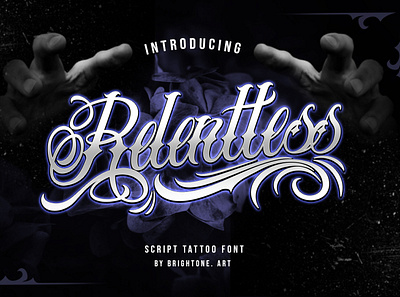 Relentless - tattoo font font lettering script tattoo typography