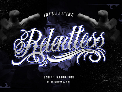 Relentless - tattoo font