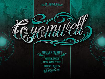 Cromwell - Tattoo Font font lettering script tattoo typography