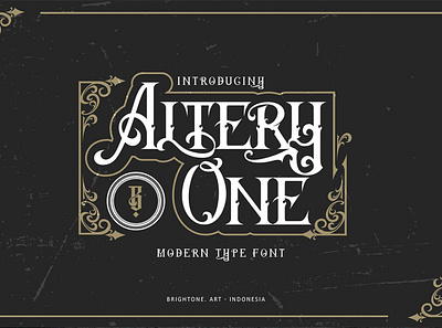 Altery One - classic blackletter blackletter branding classic font typography vintage