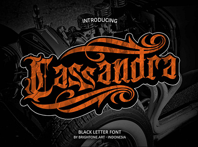 Cassandra - Tattoo Blackletter blackletter branding font gothic lettering typography