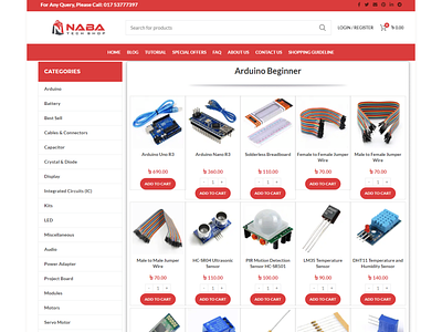 Naba tech shop design ecommerce website websitedesign woocommerce wordpress