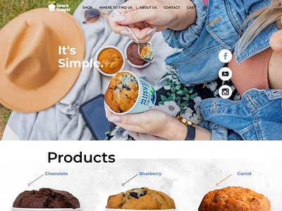 Snack Simple design ecommerce website websitedesign woocommerce wordpress