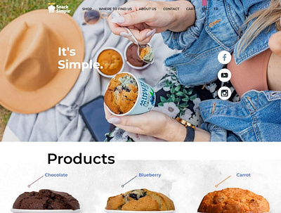 Snack Simple design ecommerce website websitedesign woocommerce wordpress