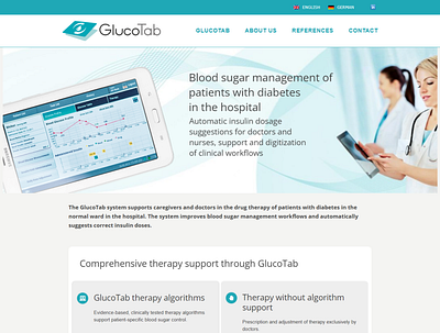 GlucoTab drug ecommerce hospital website websitedesign woocommerce wordpress