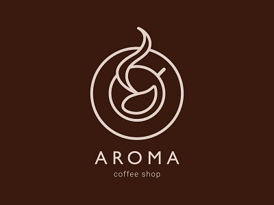 Logo for a coffee shop adobe illustator brand branding cafe graphic design illustration