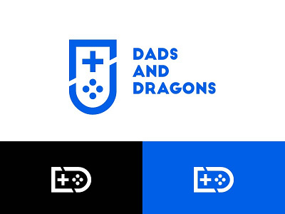 Dads & Dragons Logo dragons entertainment gaming geeklife identity logo media