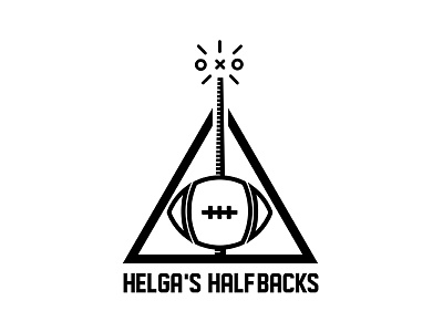 Helga's Half-backs - Fantasy Football '17 deathly hallows fantasy football football harry potter hufflepuff identity log sports team