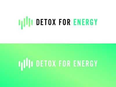 Detox For Energy Logo detox energy health identity logo vibrant