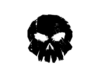 Grunge Skull branding dark arts design design studio distressed graphicdesign grunge identity kickflip paint it black punk skate skateboard skateboard art skull skulls