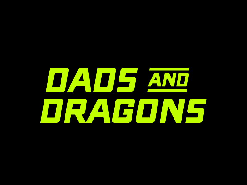 Dads & Dragons Logo blogger vlog marketing gaminglogo identity geek life gaming logo gaming dad dads dad life entertainment dragons design d and d branding brand design brand blog