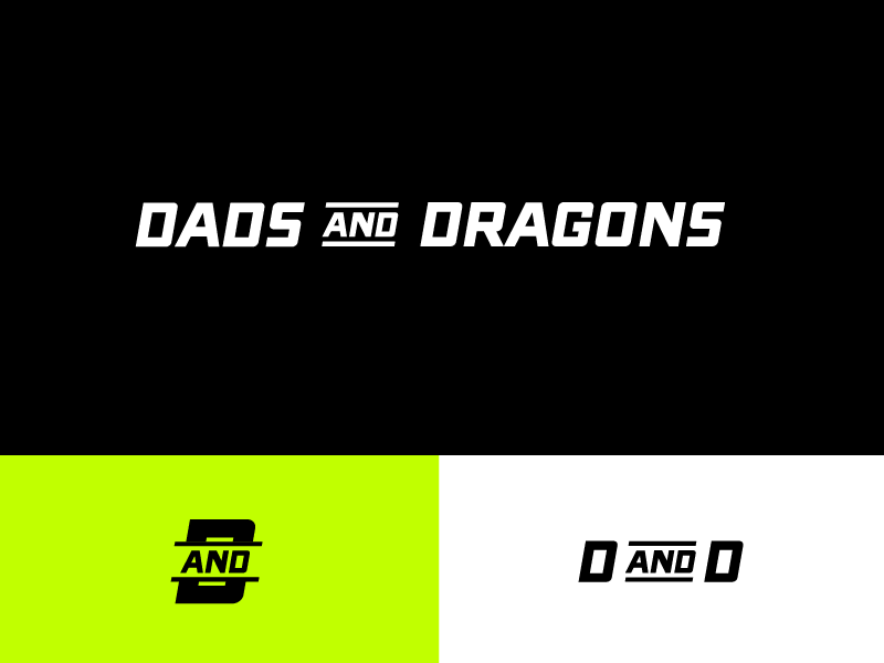 Dads & Dragons Logo vlog marketing identity brand identity geek life gaming logo gaming entertainment dragons design blog design d and d dad life dads dad branding brand design brand blogger blog