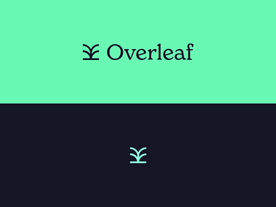 Overleaf branding logo minimal typography vector