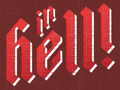 In Hell grunge team fortress typography
