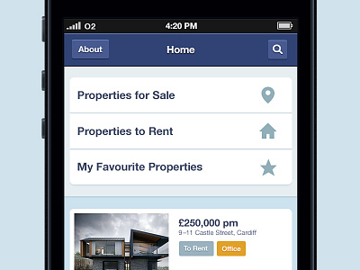 Property Search app iphone property search