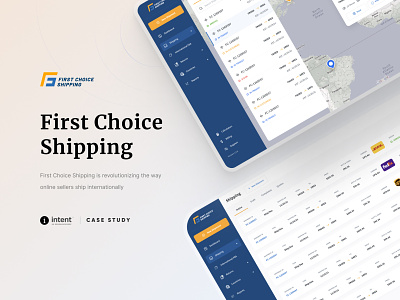 First Choice Shipping app clean design ui ux
