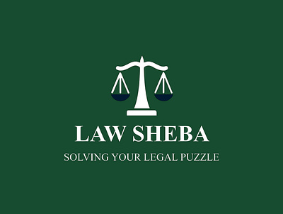 Law institute logo branding design illustration