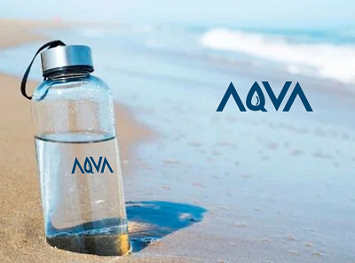 Water Bottle logo. branding design illustration logo