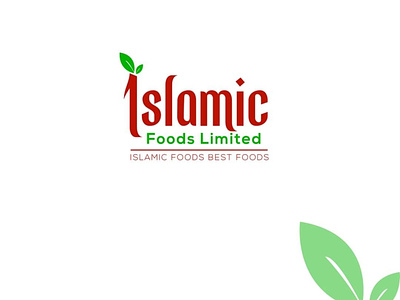 Food company logo app branding design foodcompanylogo graphic design green food islamiclogo logo logodesign