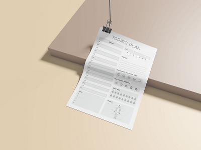 Todays planner templates sheet. adobe indesign graphic design illustration logo newstter vector