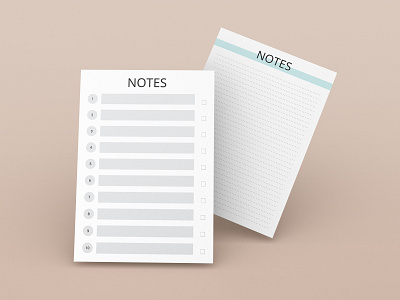 Notes Templates Sheet. adobe indesign daily notes graphic design newstter notes notes sheet notes templates planner templates