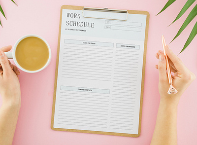 Work Schedule Planner Sheet. design graphic design newstter planner planner sheet planner templates work planner work schedule