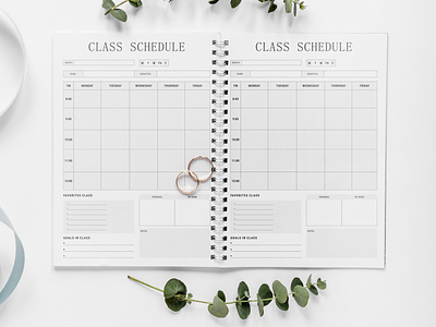 Class Schedule Planner. class schedule planner planner design planner jpeg planner mockup planner sheet planner templates