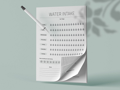 water Intake sheet.