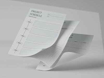 Project Schedule Sheet.