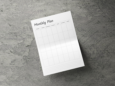 Monthly Planner Sheet. adobe indesign graphic design monthly monthly notes monthly of monthly planner monthly planner templates monthly sheet planner planner templates templates