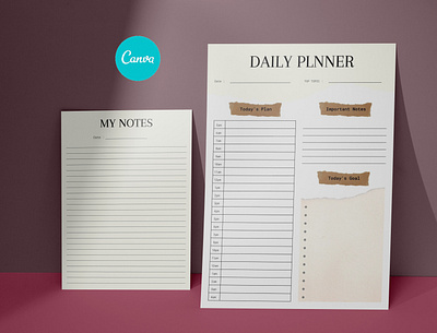 Daily Planner Templates sheet. date