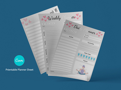 Prientable Planner Sheet. personal