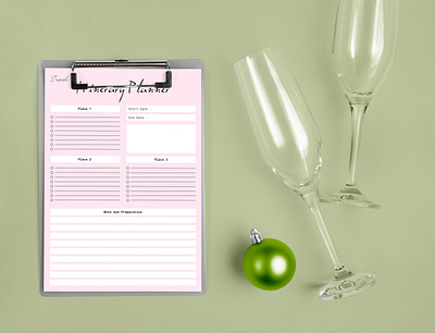 Prientable Planner Sheet. personal