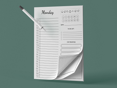 Daily Planner Pages printable