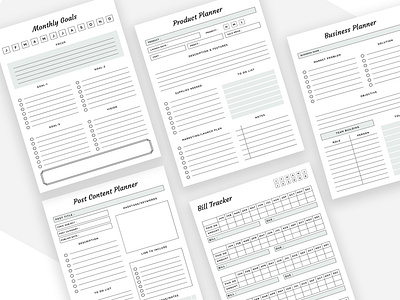 Editable Business Planner Bundle Pack Vol.13