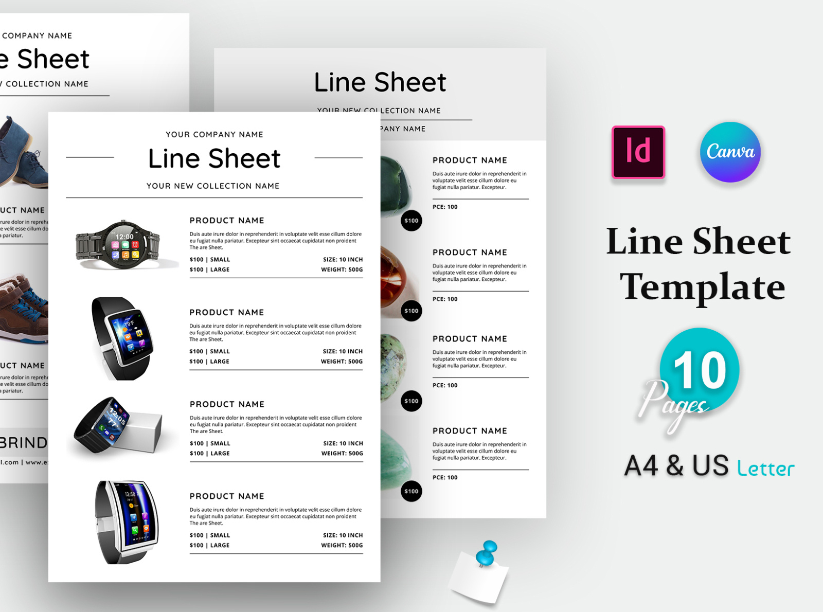Line Sheet For Wholesale Template by Kiron Nondi on Dribbble