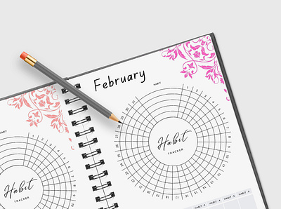 Monthly Habit Tracker Bundle Pack Vol.16 background