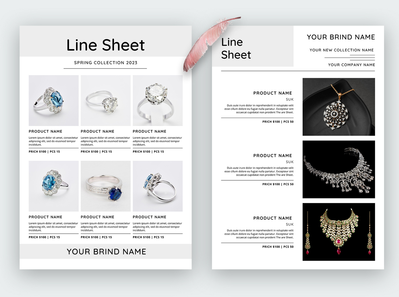 Line Sheet For Wholesale Template by Kiron Nondi on Dribbble