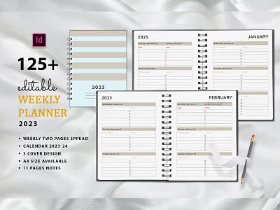 Editable Weekly Planner Bundle Pack monthly planner planner planner design planner sheet planner templates weekly planner