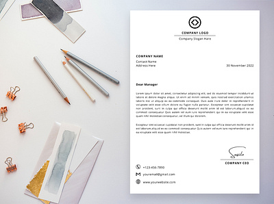 Letterhead layout