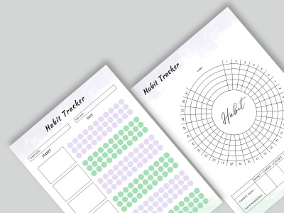 Editable Habit Tracker bullet