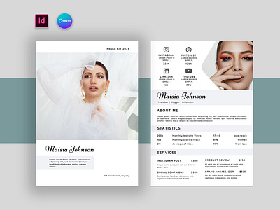 Media Kit Template 2 Page